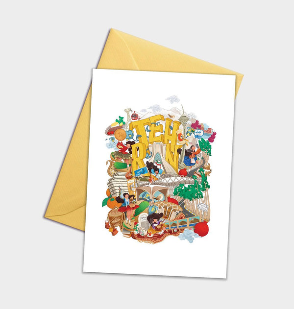 Tehran Greeting Card