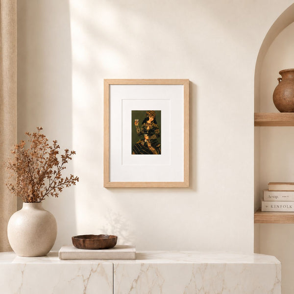 Qajar in Green Wall Art