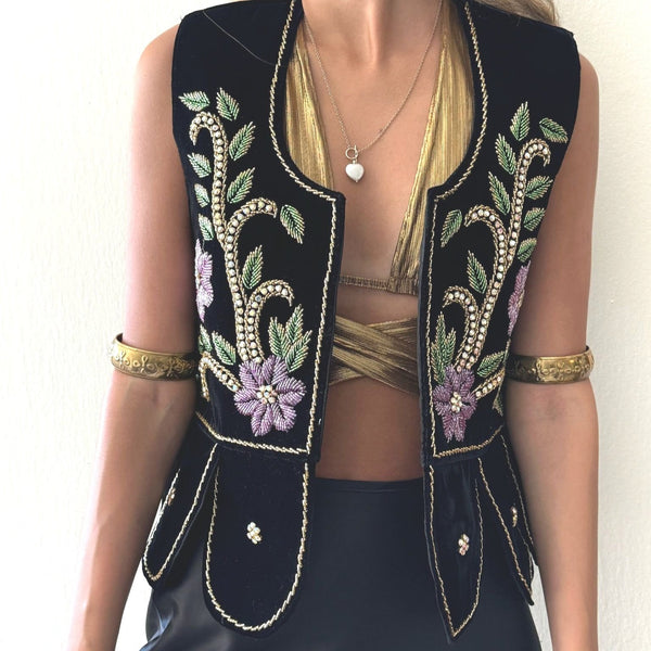 Dance Hand beaded Vest