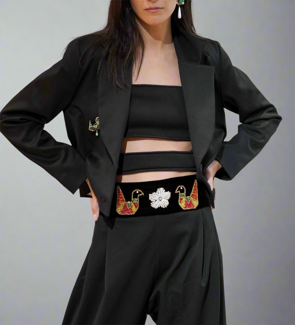 Homa Hand Beaded Belt