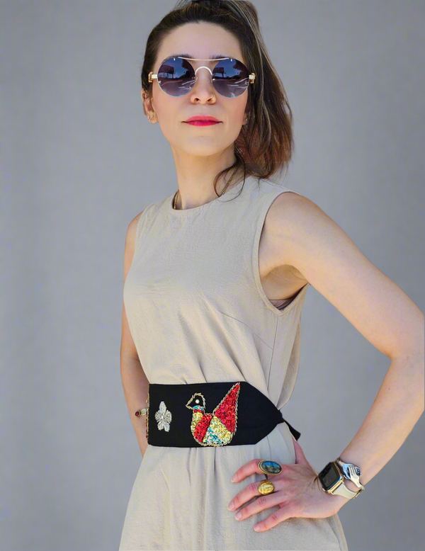 Homa Hand Beaded Belt