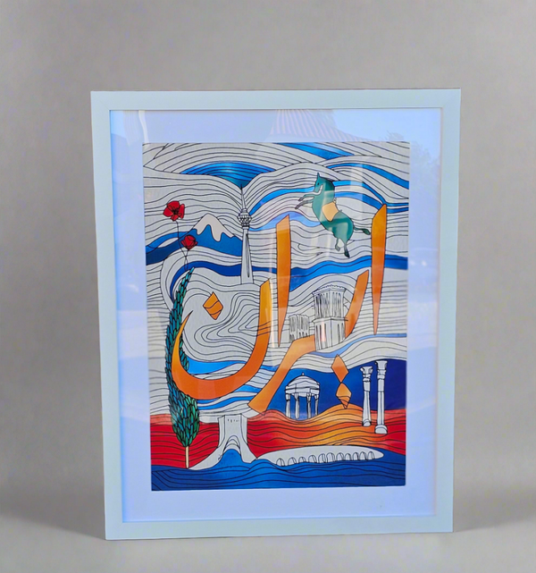 White Poster Frame with mat