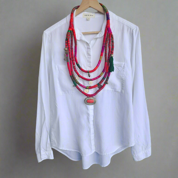 Tahmine Handmade Kowli Necklace- Four Row