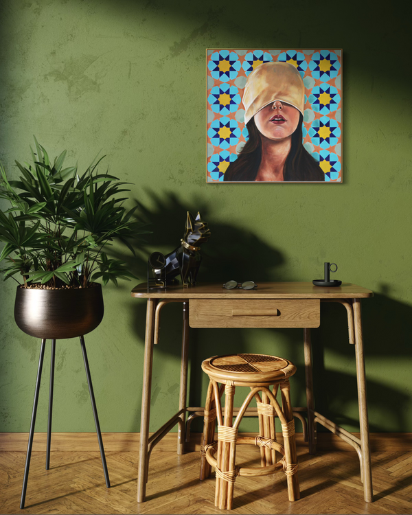 Ornamental Oppression Triptych Paintings