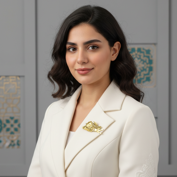 Flying Angel Handmade Brass Brooch