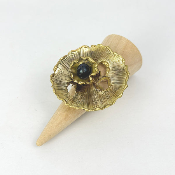 Floral Ring Brass Ring
