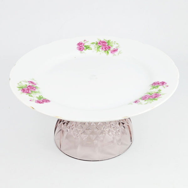 Rare Golesorkhi Plate with Glass Stand