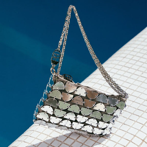 Silver Ocean Handbag