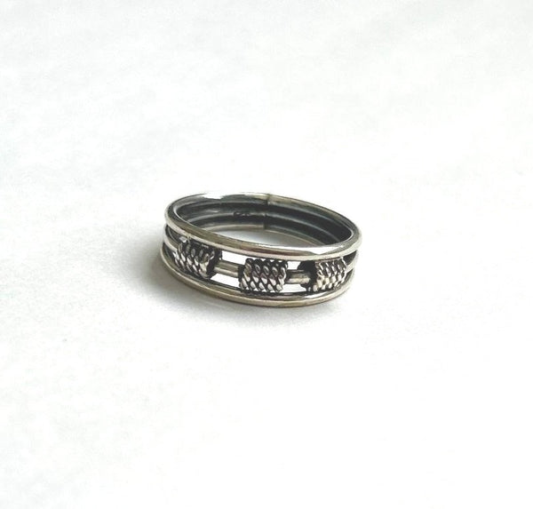 Silver Parallel Ring