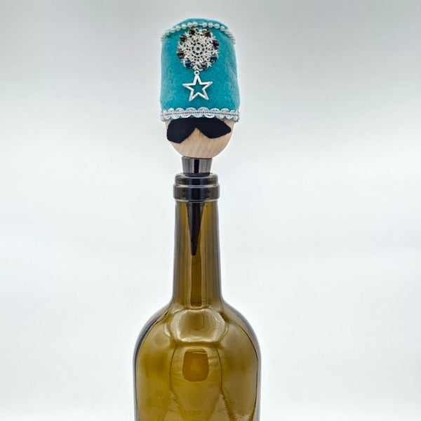 Blue Hat Qajar Character Bottle Stopper