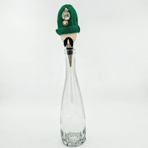 Green Hat Qajar Character Bottle Stopper