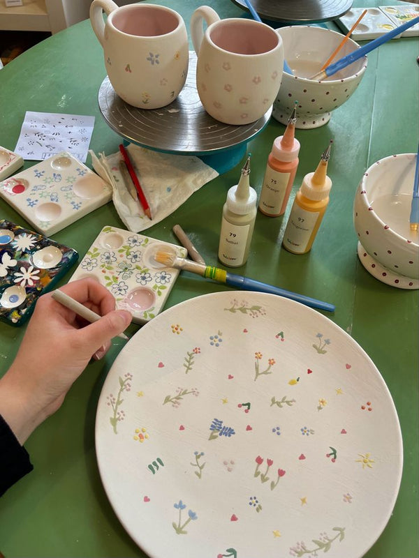 Pottery Painting ( Paint your own unpainted ceramic pieces)