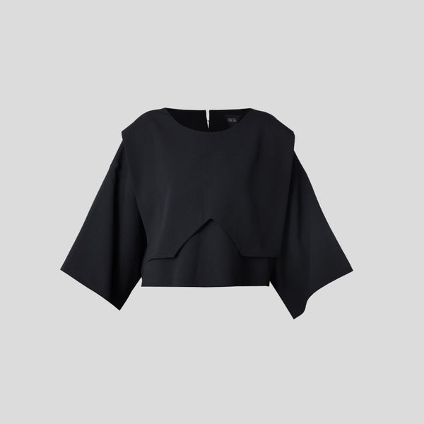 Prim Black Blouse