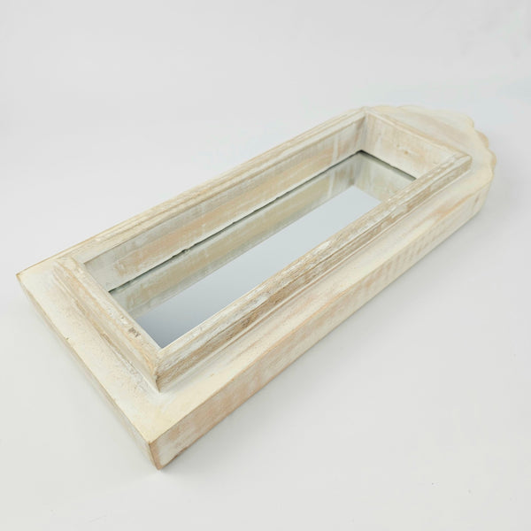 Whitewashed Wall Mirror