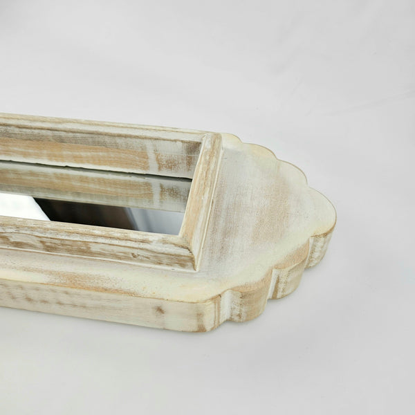 Whitewashed Wall Mirror
