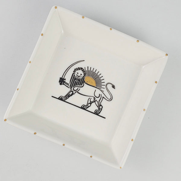Shirokhorshid Jewelry Dish with gold touches