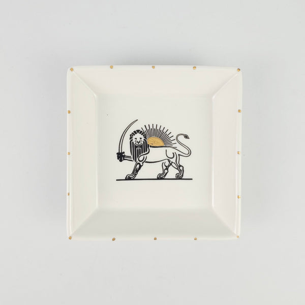 Shirokhorshid Jewelry Dish with gold touches