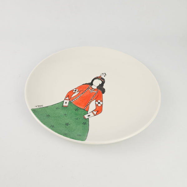 Hand Painted Qajar Characters Appetizer Plates