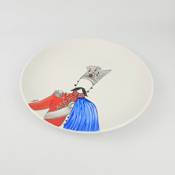 Hand Painted Qajar Characters Appetizer Plates