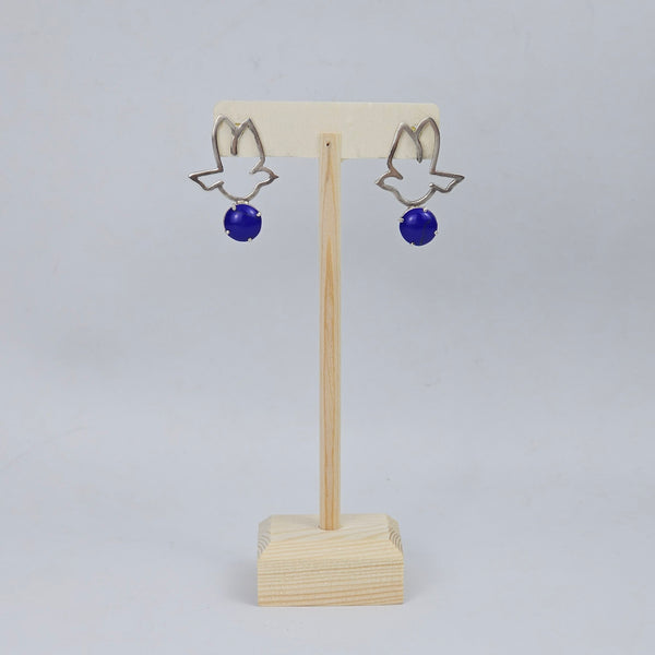 Silver Pigeon Earrings