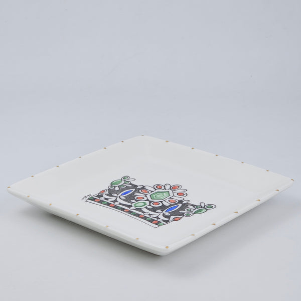 Farah's Crown Jewelry Dish with Gold Touches