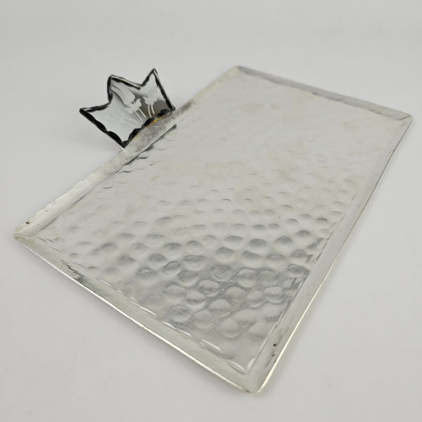 Copper Rectangular Tray with Etched Mirror