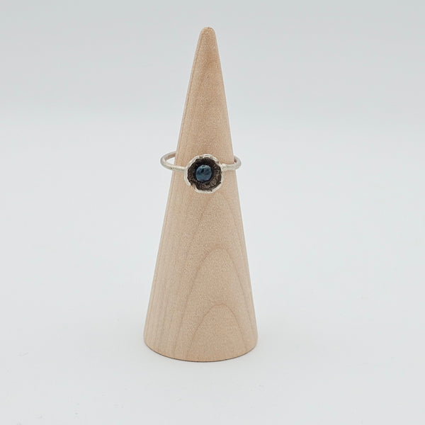 Spring Silver Haikus Ring