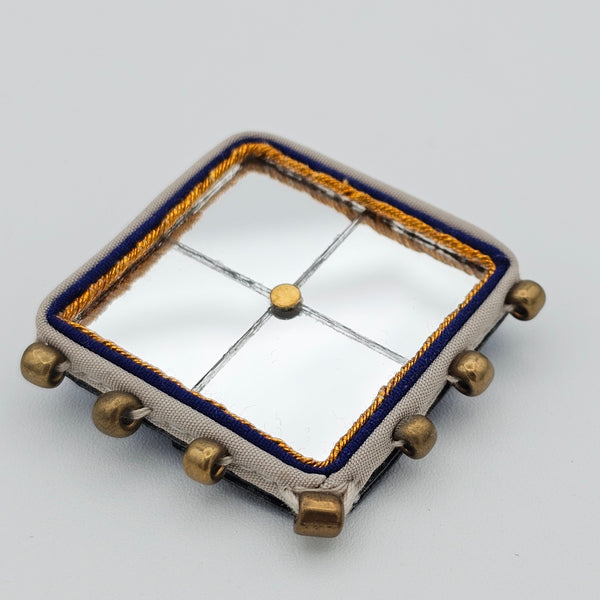 Square Mirror Brooch