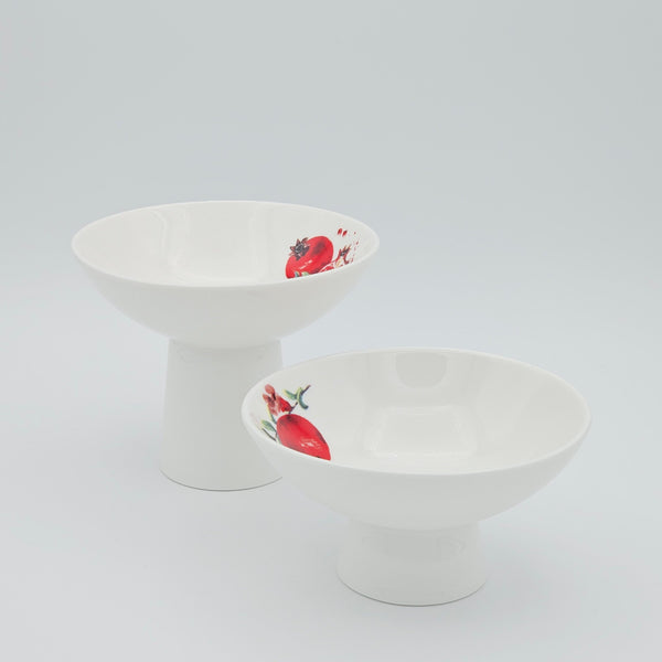 Pomegranate Footed Bowl