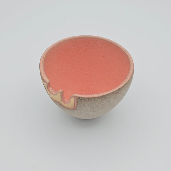 Seen Ceramic Bowl with Gold Luster