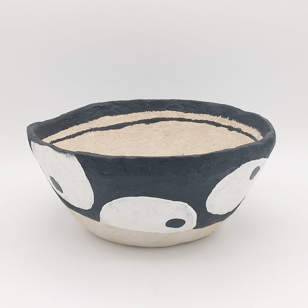 Hand Painted Paper Mache Bowl