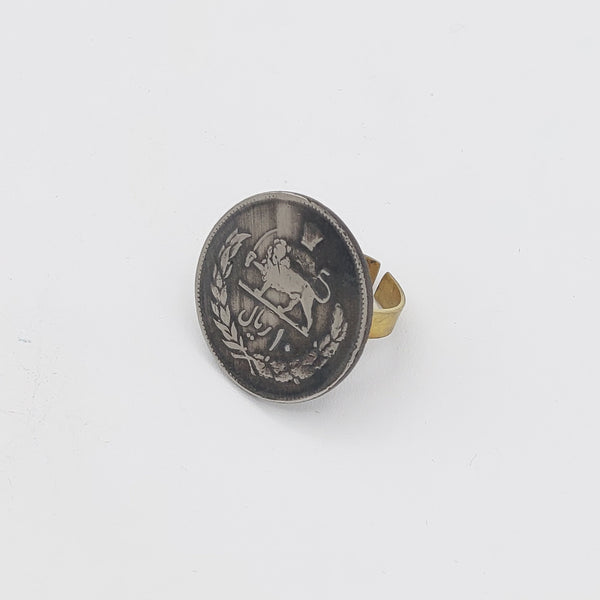 10 Rial Pahlavi Coin Ring