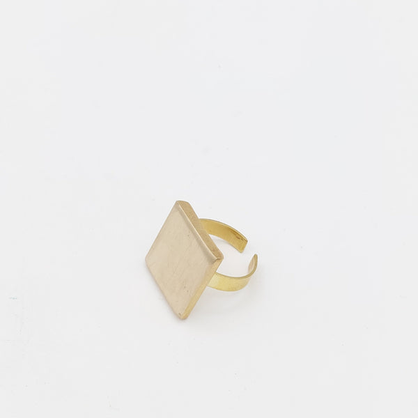 Geometric Shapes Brass Rings