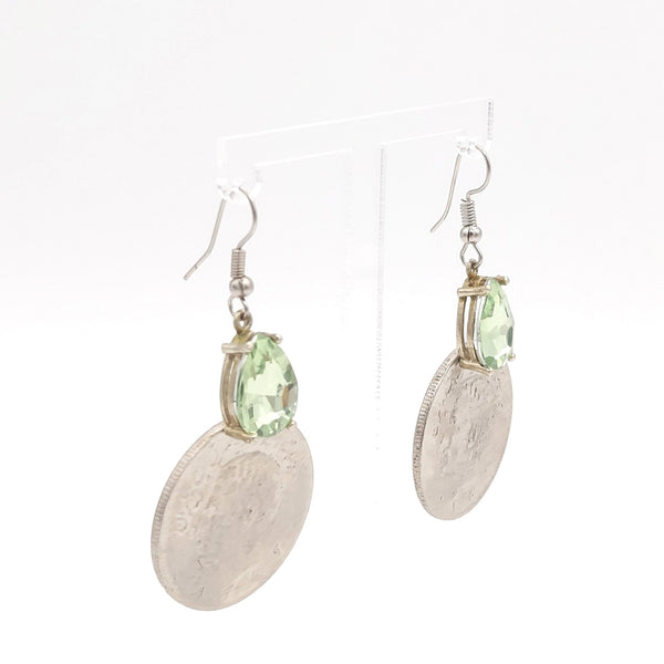 Pahlavi Coin-Light Green Stone