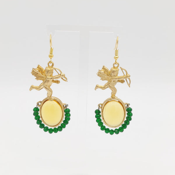 Golden Angel Brass Earring