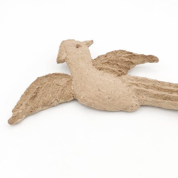 Handcrafted Flaying Bird Papier-Mâché Wall Art