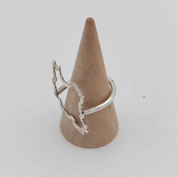 Map Silver Ring
