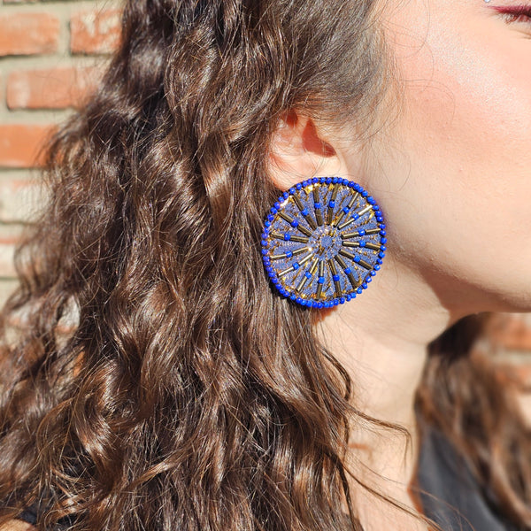 Sunset Embroidery Earrings
