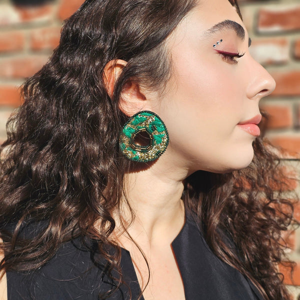 Miss O' Embroidery Earrings