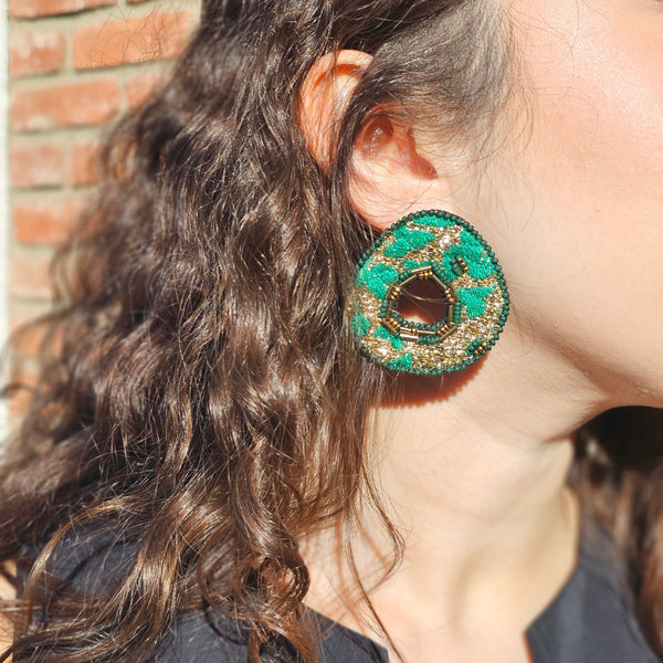 Miss O' Embroidery Earrings