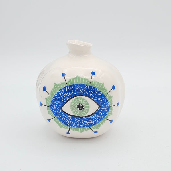 Evil Eye Decorative Ceramic Pomegranate