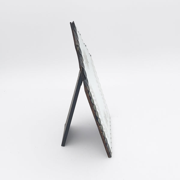 Hand etched Gandom Tabletop Mirror