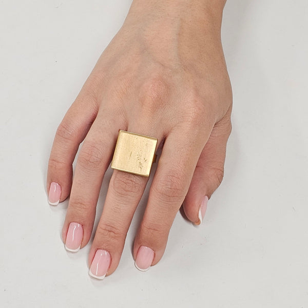 Geometric Shapes Brass Rings