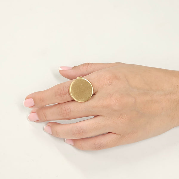 Geometric Shapes Brass Rings