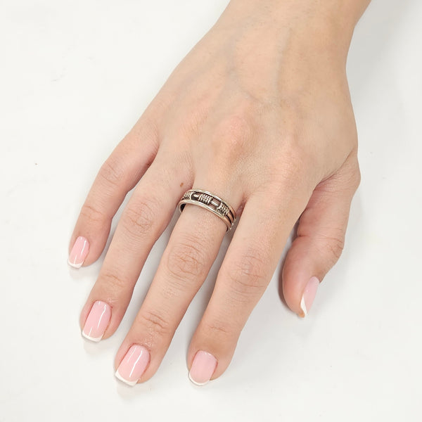 Silver Parallel Ring