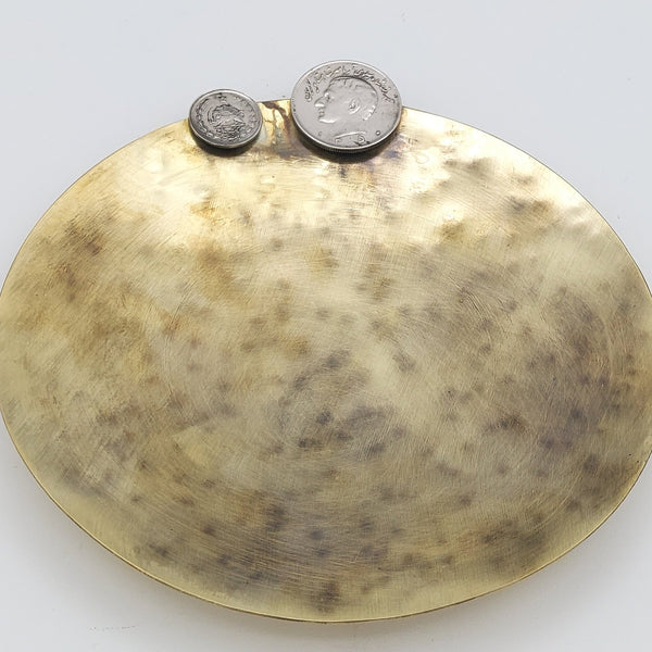 Brass Plate with Pahlavi Coin
