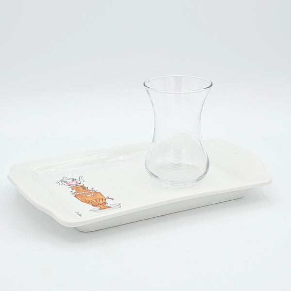 Samavar Tray with Persian Tea Cup