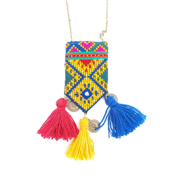 Vintage embroidery Necklace