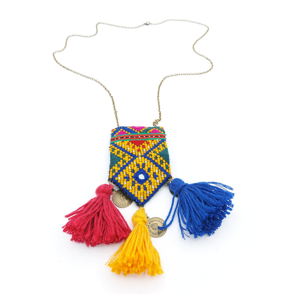 Vintage embroidery Necklace