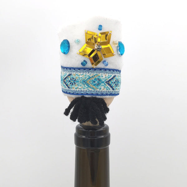 White Hat Qajar Character Bottle Stopper